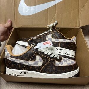 LV Style Air Force 1s – SIZE uk 10.5